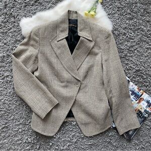 Brian Bailey Plaid Wool Blazer